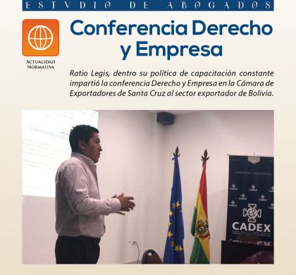 (Español) Conferencia Derecho y Empresa