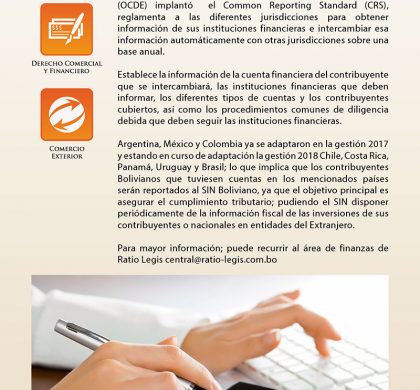 (Español) Reporte de Cuentas de Contribuyentes Internacionales a Impuestos. (OCDE)