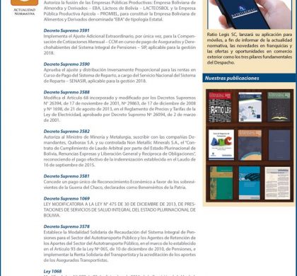 (Español) Gaceta Oficial del Estado Plurinacional de Bolivia – Junio 2018