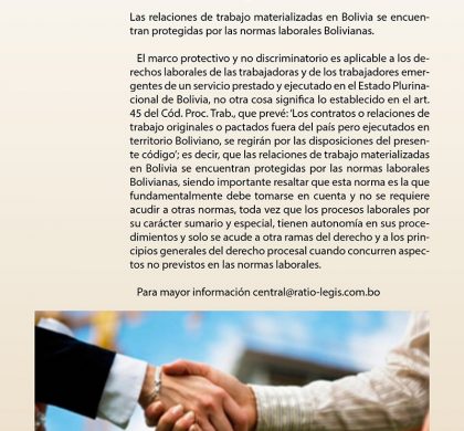 (Español) Relaciones Laborales en Bolivia