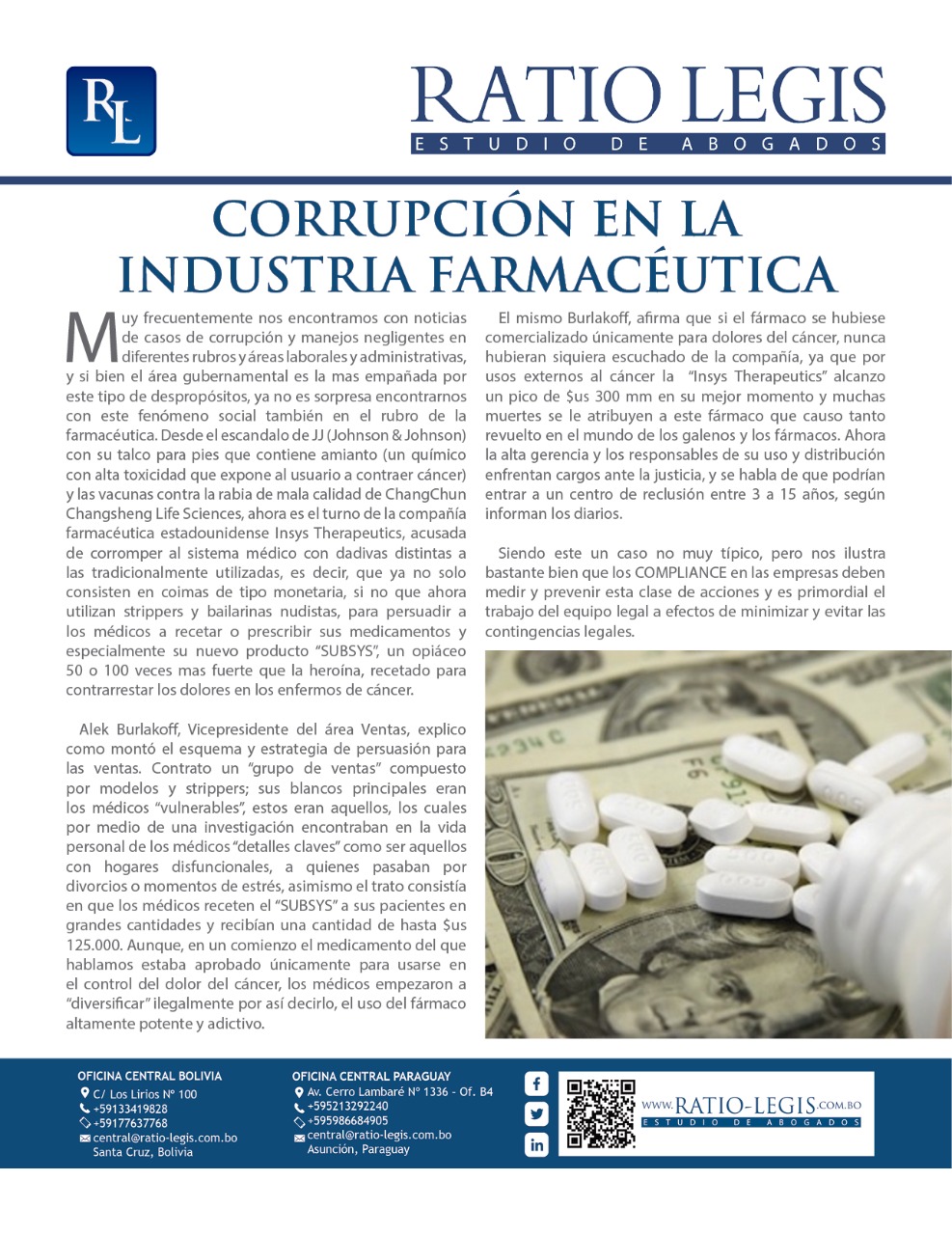 Corrupción en la Industria Farmacéutica