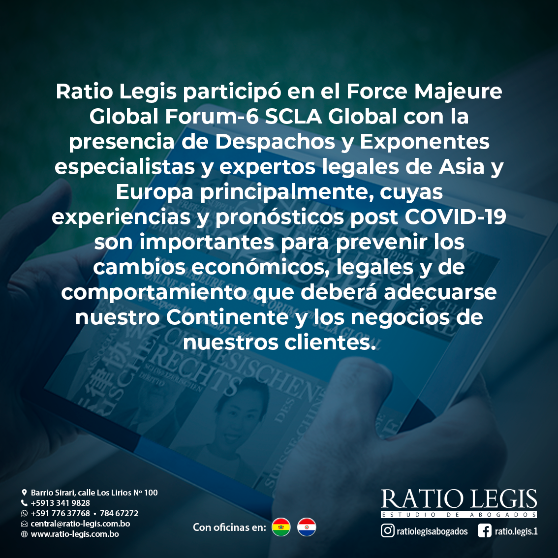 Ratio Legis participó en el Force Majeure Global Forum-6 SCLA Global