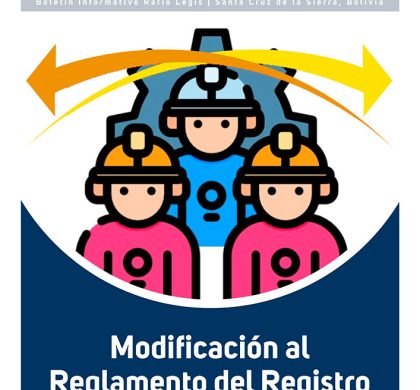 (Español) Modificación al Reglamento del Registro Obrero Patronal