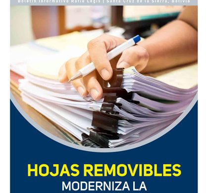 (Español) Hojas removibles: moderniza la gestión societaria con respaldo legal.