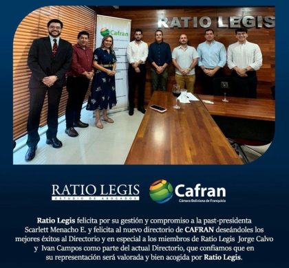 Directorio Cámara Boliviana de Franquicias 2026 – 2029 – Bolivia