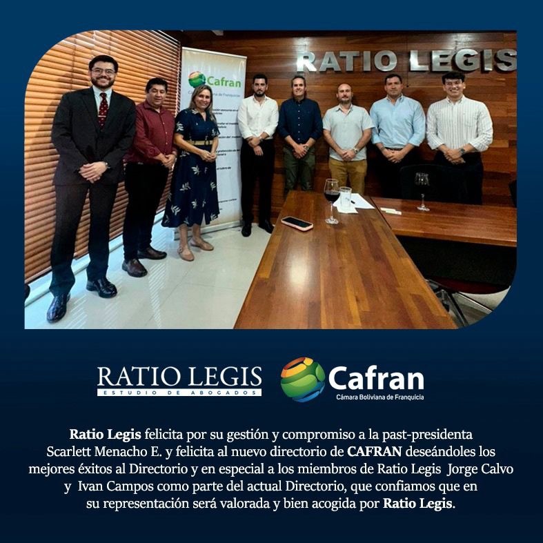 Directorio Cámara Boliviana de Franquicias 2026 – 2029 – Bolivia