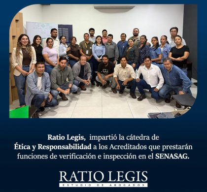 (Español) Ratio Legis impartió la cátedra de Etica y Responsabilidad a los Acreditados que presentarán funciones de verificación e inspección en el SENASAG