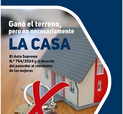 (Español) Ganó el terreno, pero no necesariamente la casa