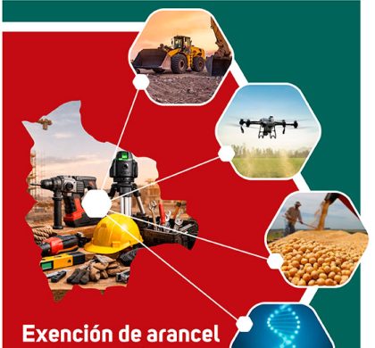 Exención de arancel e IVA para bienes destinados a los sectores productivos